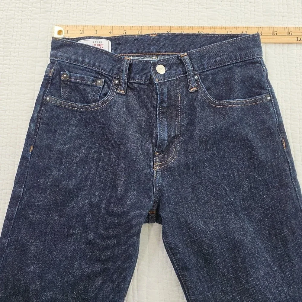 GAP GapFlex Straight Jeans Mens Blue Dark Wash Denim Size 28x30 Stretch Classic - Picture 10 of 16